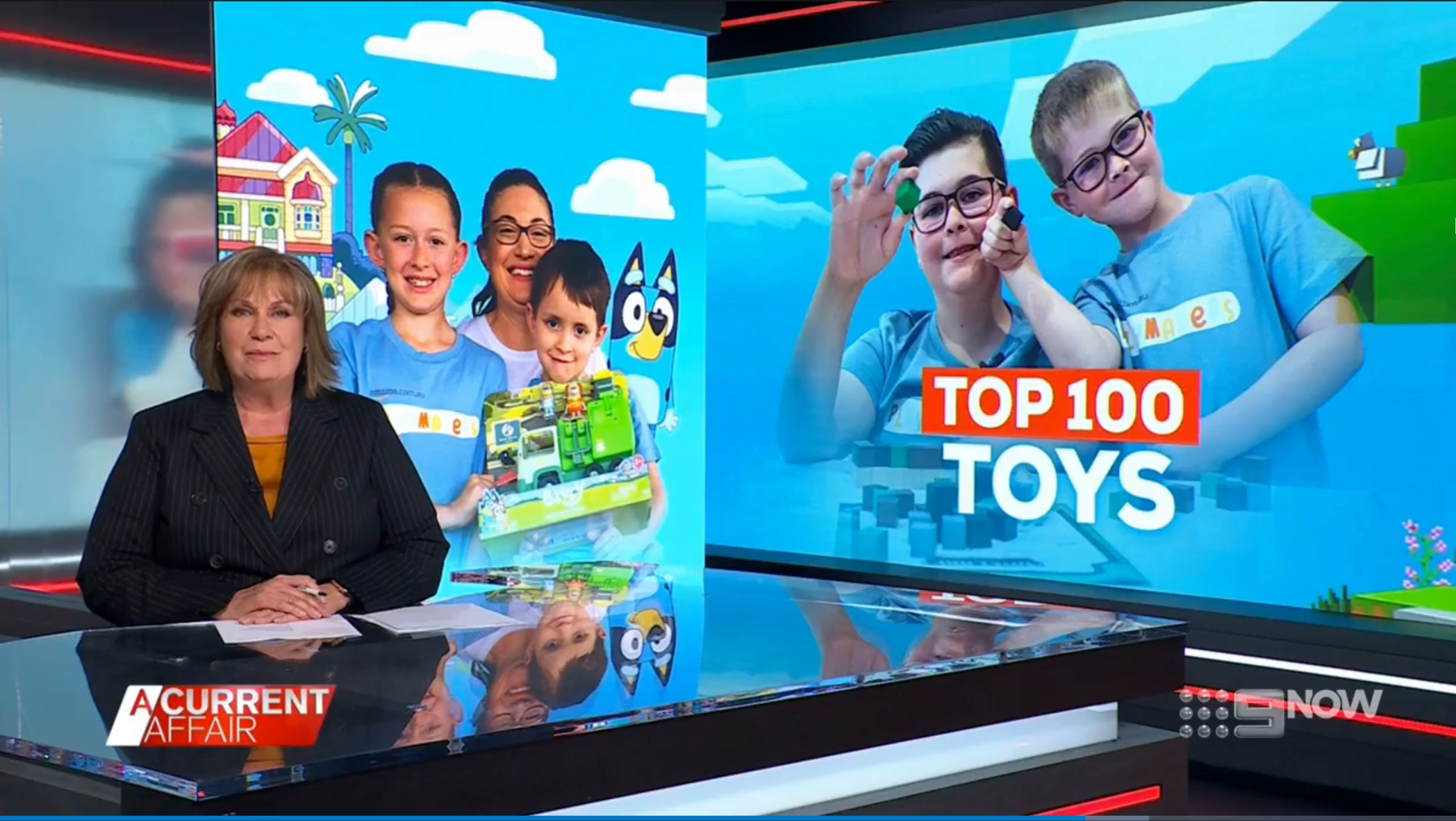 Experiential Motion Graphics Design Project - Top 100 Toys including minecraft and Bluey